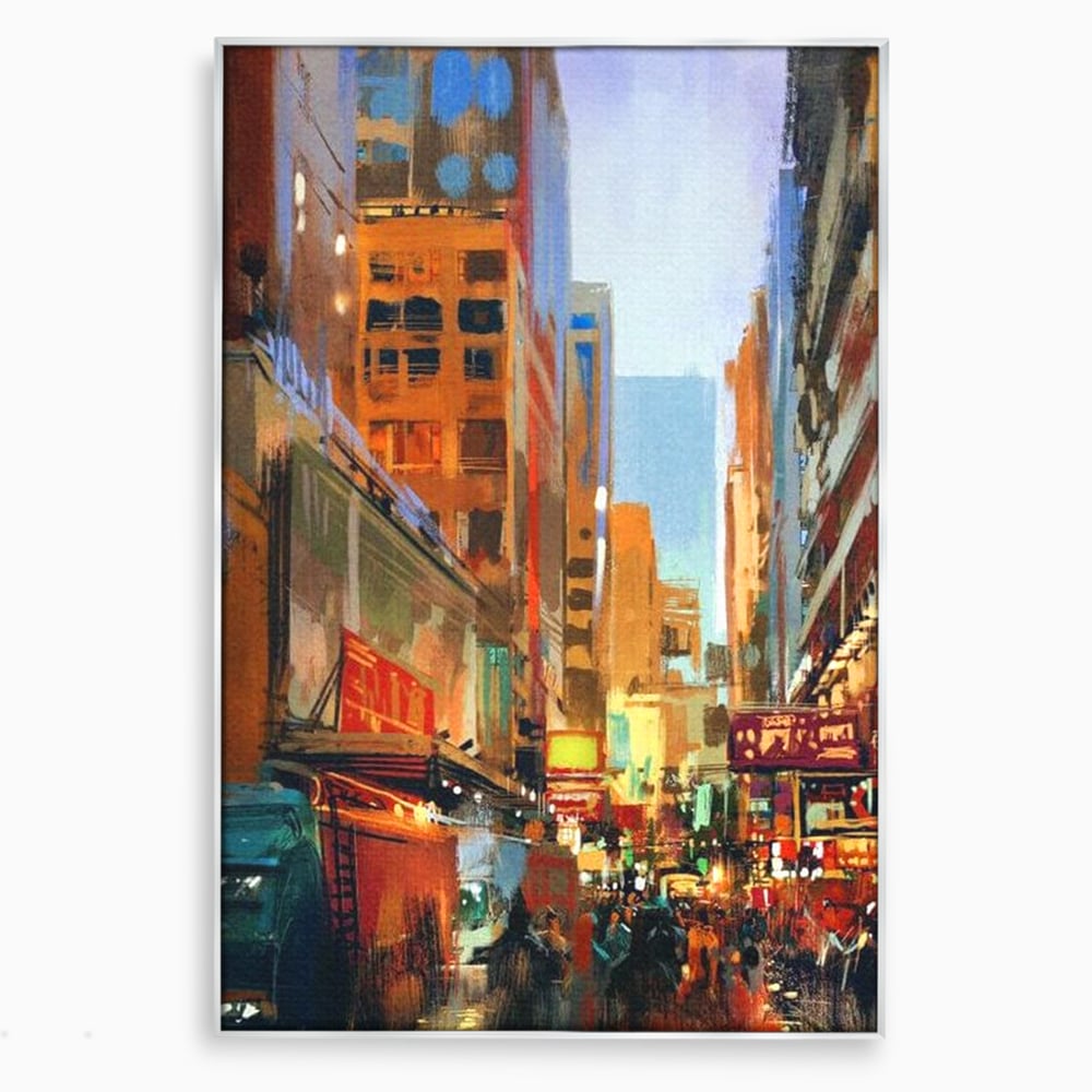 Tablou Canvas Premium, LuxCanva® O1014, Times Square in Culori, Freamat, Urban, Lumini, Strazi, Viata, Fericire, Populatie, Zgomot, Aglomerat, Nocturn, Masini, Metropola, Birou, Living, Dormitor