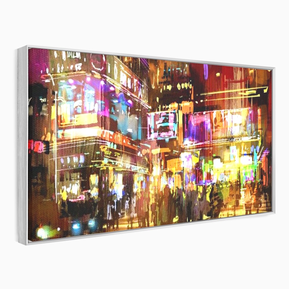 Tablou Canvas Premium, LuxCanva® O1023, Nopti Electrice, Exploziv, Stralucire, Oras, Strada, Univers, Colorit, Palpitant, Viteza, Reclame, Oameni, Plimbare, Carnaval, Neon, Birou, Living, Dormitor