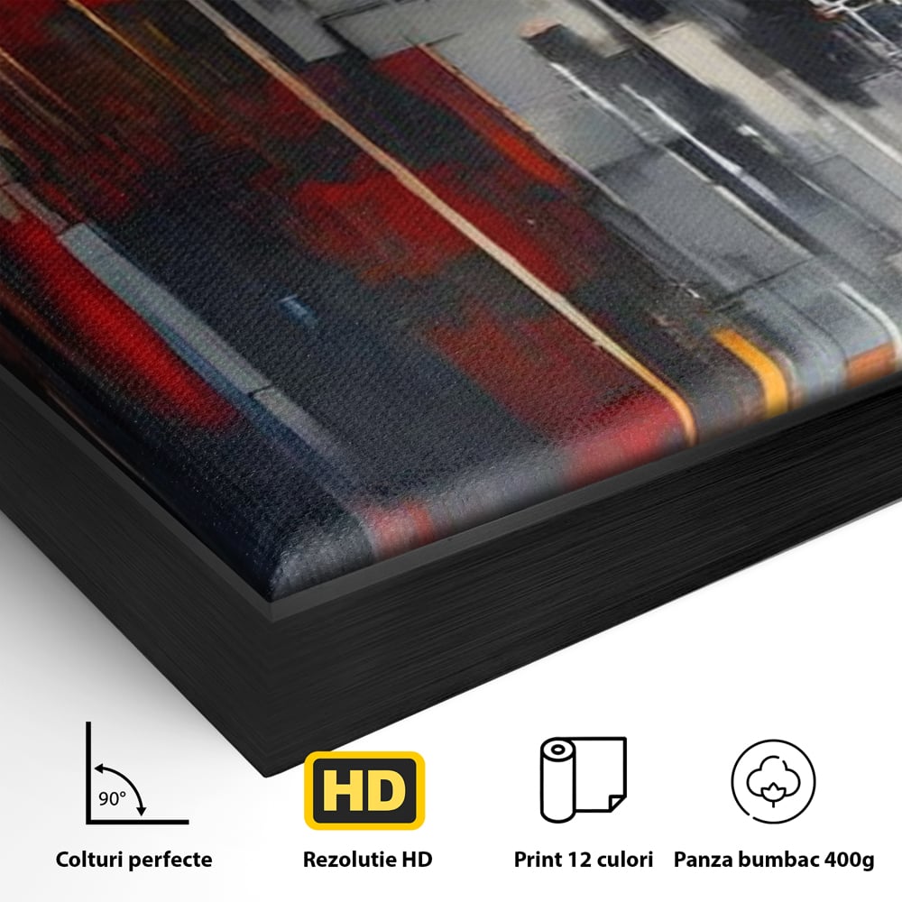 Leinwandbilder Premium, LuxCanva® O1025, Fragmente der Unendlichkeit, Feuer, Stille, Tiefe, Echo, Zeit, Schicksal, Mauern, Labyrinth, Brennen, Brüche, Sonnenuntergang, Schatten, Stadt, Schatten, Geometer, Büro, Wohnen, Schlafzimmer
