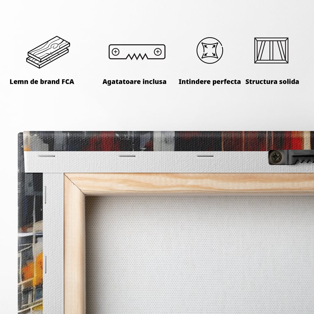 Leinwandbilder Premium, LuxCanva® O1025, Fragmente der Unendlichkeit, Feuer, Stille, Tiefe, Echo, Zeit, Schicksal, Mauern, Labyrinth, Brennen, Brüche, Sonnenuntergang, Schatten, Stadt, Schatten, Geometer, Büro, Wohnen, Schlafzimmer