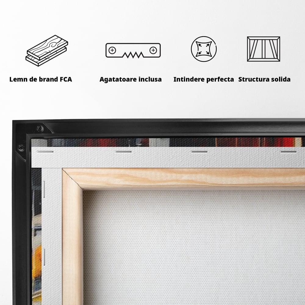 Leinwandbilder Premium, LuxCanva® O1025, Fragmente der Unendlichkeit, Feuer, Stille, Tiefe, Echo, Zeit, Schicksal, Mauern, Labyrinth, Brennen, Brüche, Sonnenuntergang, Schatten, Stadt, Schatten, Geometer, Büro, Wohnen, Schlafzimmer