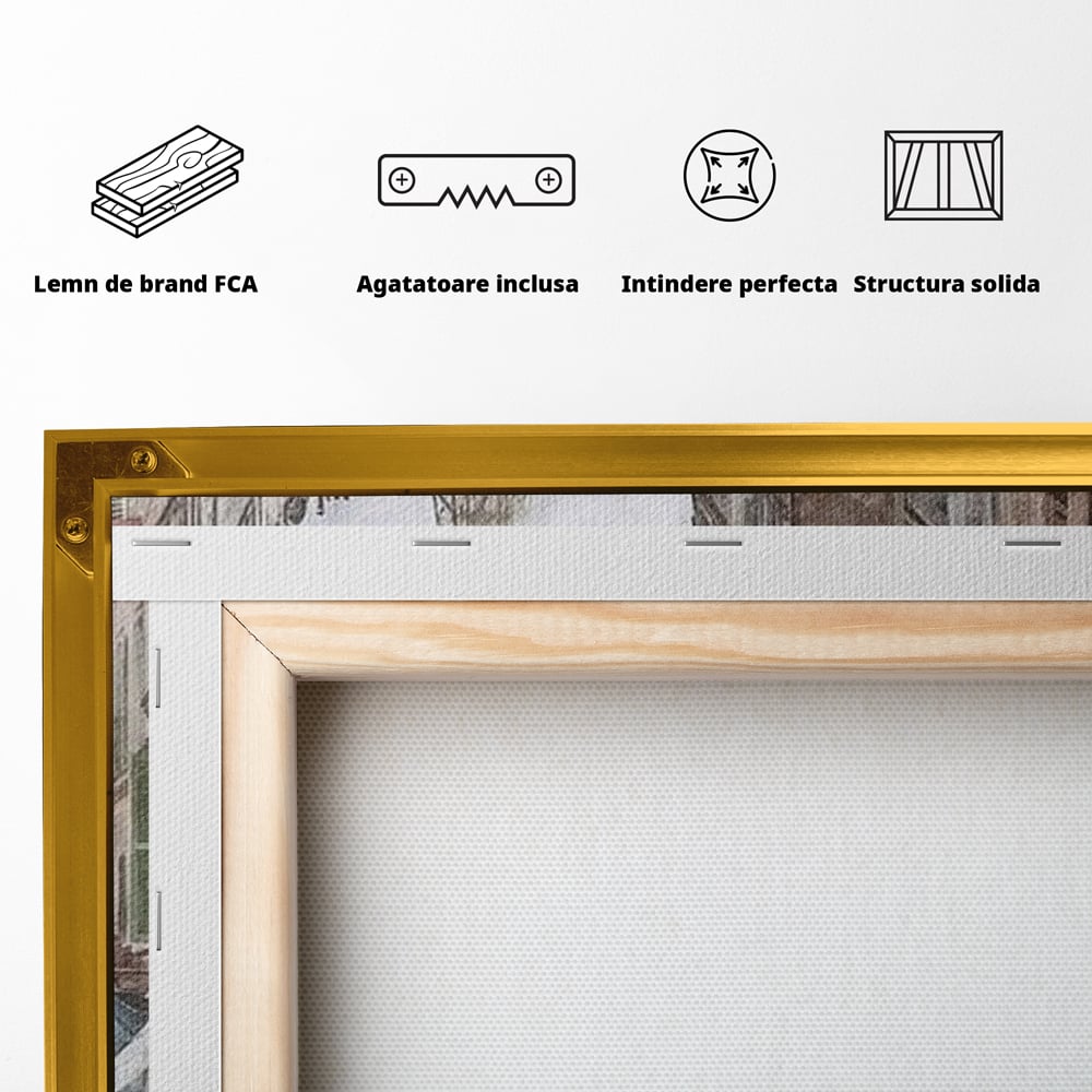 Tablou Canvas Premium, LuxCanva® O1026, Inimi Pariziene, Franta, Turnul Eiffel, Aglomerat, Bulevard, Vechi, Boem, Trecut, Capitala, Etern, Pitoresc, Romantism, Elegant, Birou, Living, Dormitor