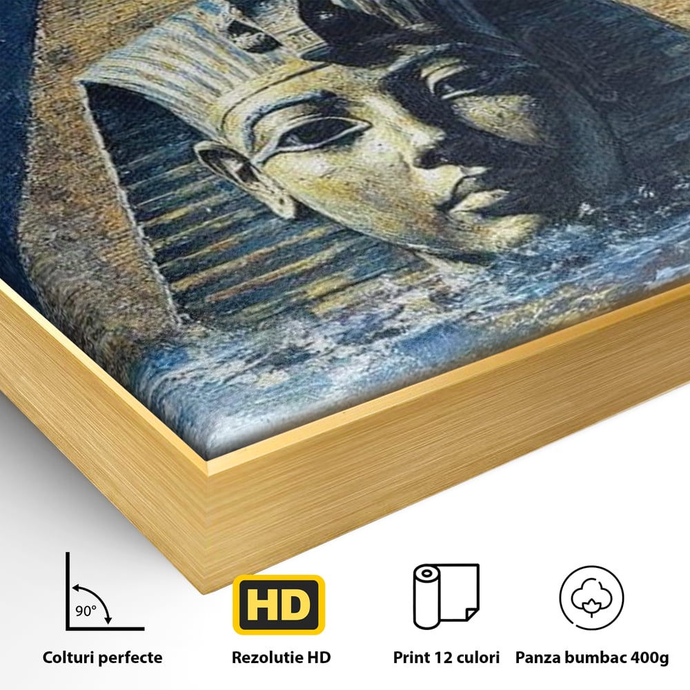 Leinwandbilder Premium, LuxCanva® O1039, Geheimnisse der Pharaonen, Pyramide, Wasser, Ewigkeit, Gesicht, Ägypten, Antike, Antike, Macht, Macht, Antike, Sphinx, Heilige, Symbole, Zivilisation, Tempel, Büro, Wohnen, Schlafzimmer