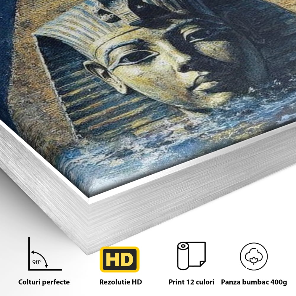 Leinwandbilder Premium, LuxCanva® O1039, Geheimnisse der Pharaonen, Pyramide, Wasser, Ewigkeit, Gesicht, Ägypten, Antike, Antike, Macht, Macht, Antike, Sphinx, Heilige, Symbole, Zivilisation, Tempel, Büro, Wohnen, Schlafzimmer