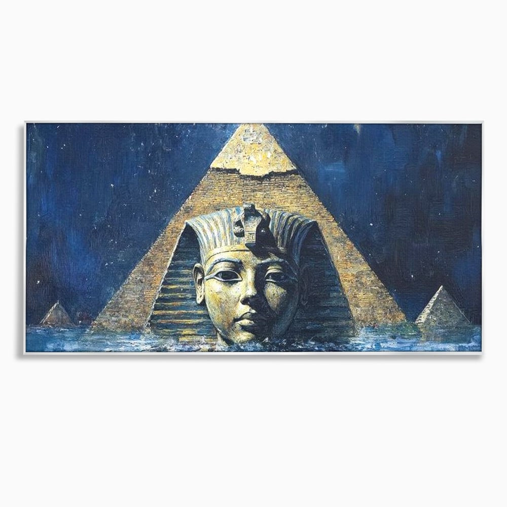 Leinwandbilder Premium, LuxCanva® O1039, Geheimnisse der Pharaonen, Pyramide, Wasser, Ewigkeit, Gesicht, Ägypten, Antike, Antike, Macht, Macht, Antike, Sphinx, Heilige, Symbole, Zivilisation, Tempel, Büro, Wohnen, Schlafzimmer