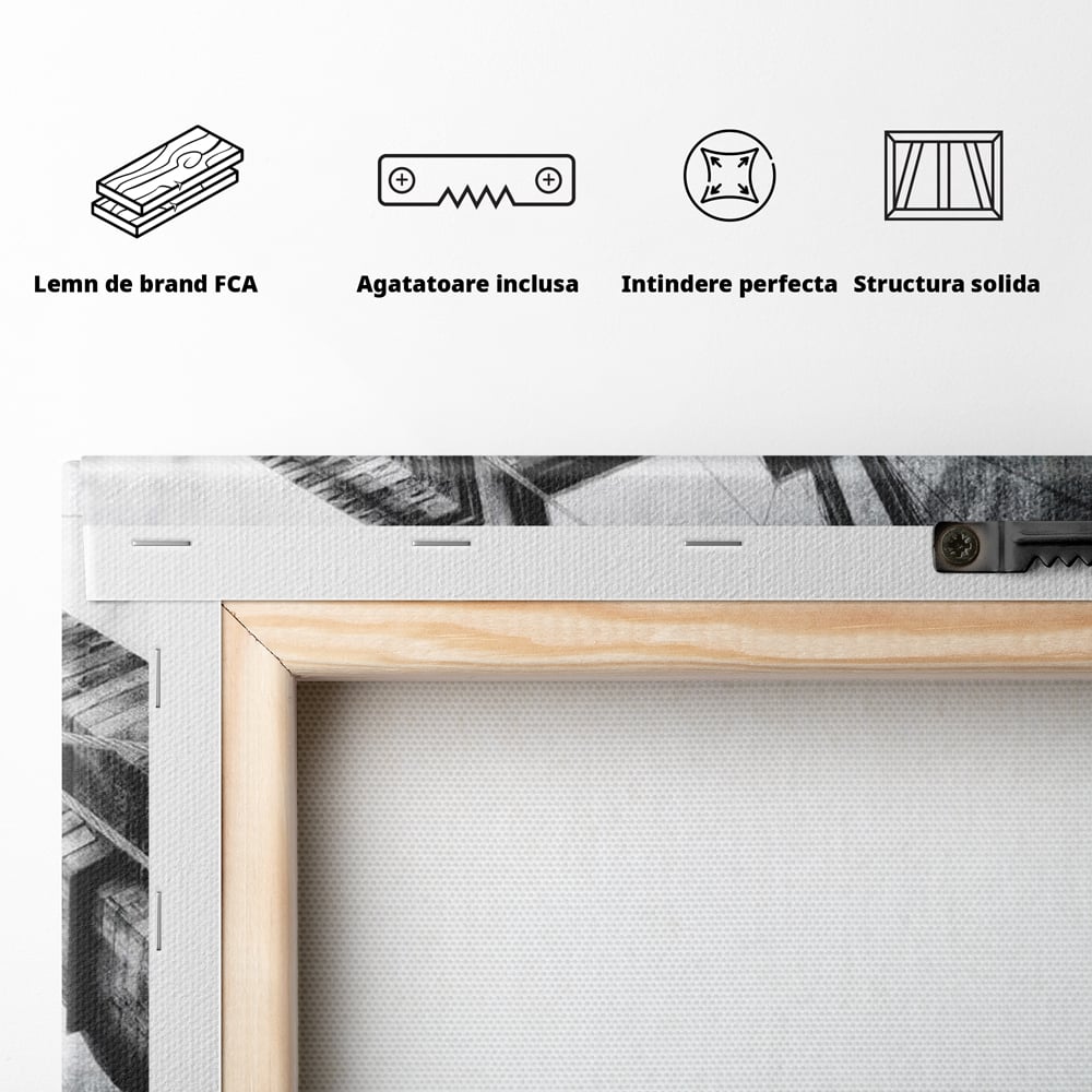 Tablou Canvas Premium, LuxCanva® O1041, Podul Brooklyn, New York, Arhitectura, Iconic, Pod, Infinit, Industrial, Urban, Atemporal, Stabilitate, Rezistenta, Maretie, Vis, Birou, Living, Dormitor