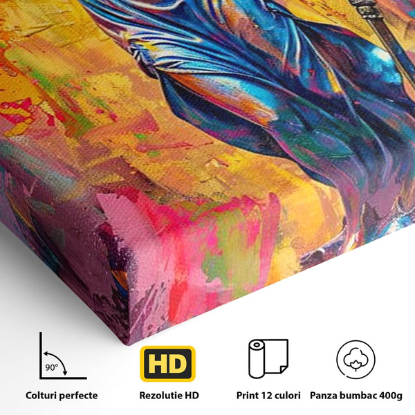 Tablou Canvas Premium, LuxCanva® O1042, Themis, Zeita Justitiei, Echilibru, Dreptate, Putere, Simbol, Balanta, Sabie, Echitate, Lege, Ordine, Adevar, Autoritate, Integritate, Birou, Living, Dormitor