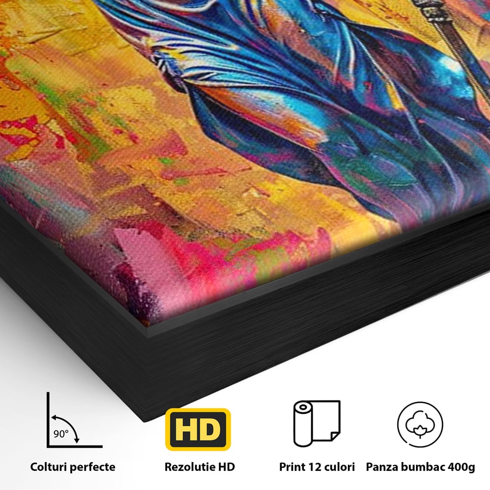 Tablou Canvas Premium, LuxCanva® O1042, Themis, Zeita Justitiei, Echilibru, Dreptate, Putere, Simbol, Balanta, Sabie, Echitate, Lege, Ordine, Adevar, Autoritate, Integritate, Birou, Living, Dormitor