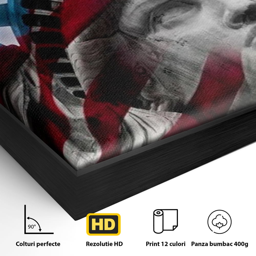 Tablou Canvas Premium, LuxCanva® O1047, Eterna Gardiana, Libertate, America, Spirit, Natiune, Steag, Vis, Patriotism, Simbol, Statuie, Identitate, Independenta, Democratic, Birou, Living, Dormitor