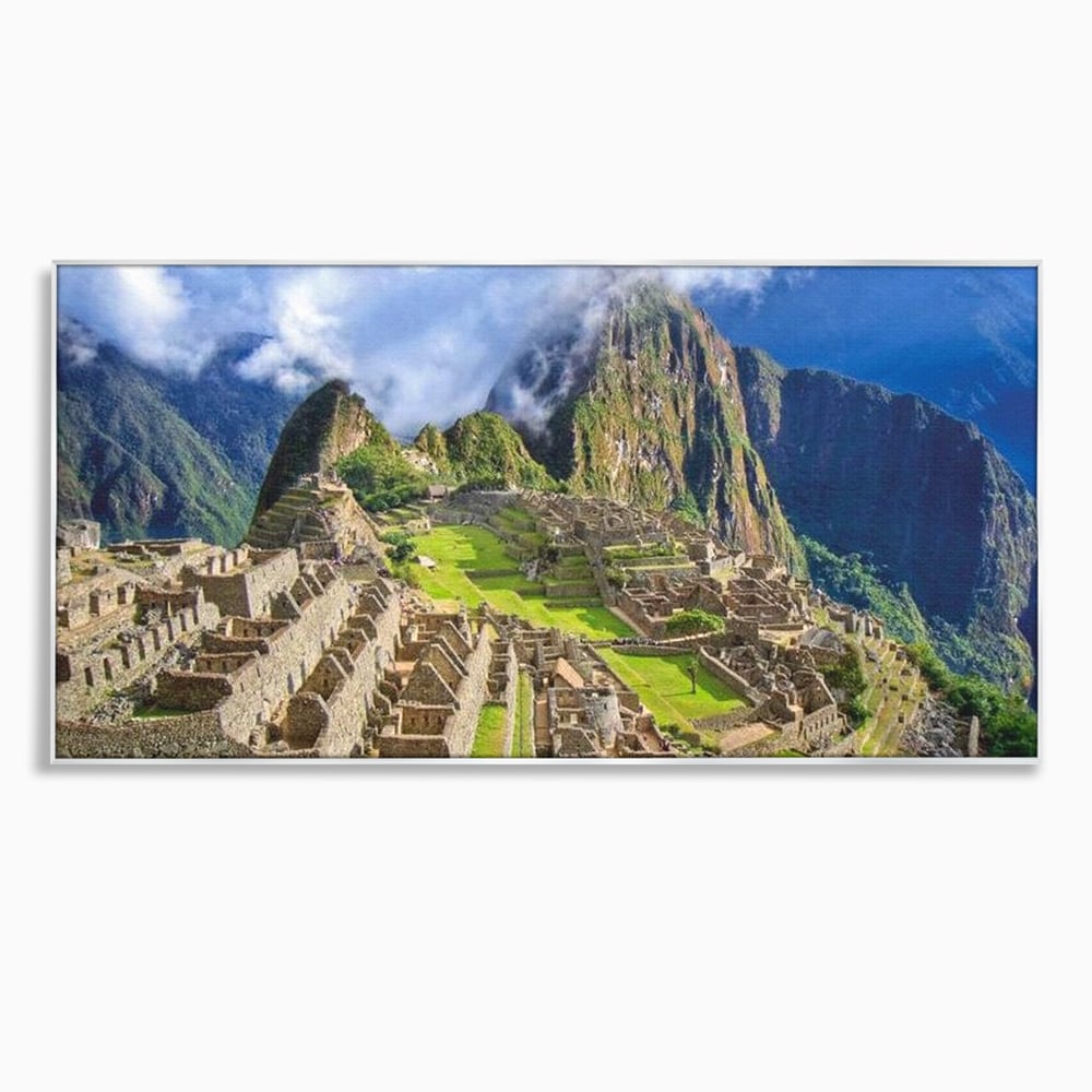 Tablou Canvas Premium, LuxCanva® O1048, Orasul Pierdut al Incasilor, Machu Picchu, Comoara, Anzi, Taram, Zei, Mosternire, Cetate, Nori, Soare, Mister, Peru, Munti, Ruina, Birou, Living, Dormitor