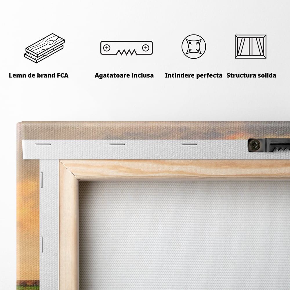 Tablou Canvas Premium, LuxCanva® O1049, Splendoarea Indiei, Taj Mahal, Eternitate, Marmura, Imparat, Palat, Arta, Patrimoniu, Cultural, Minune, Lume, Arhitectura, Univers, Birou, Living, Dormitor
