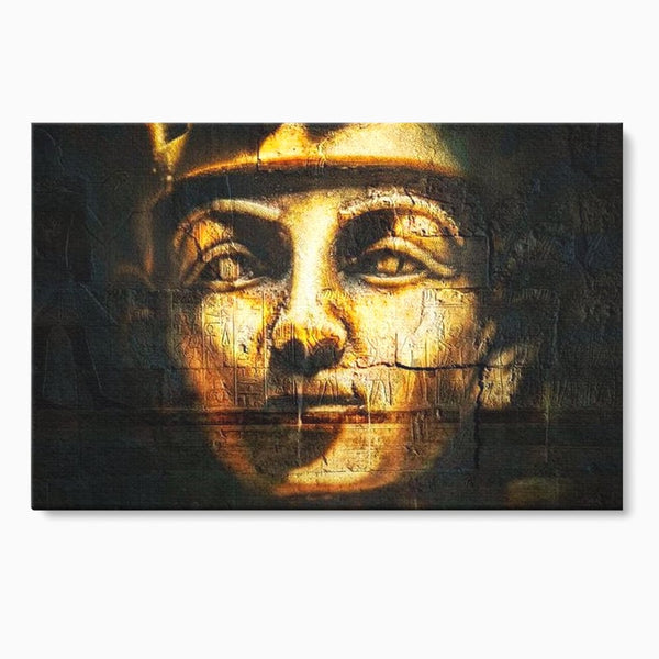 Leinwandbilder Premium, LuxCanva® O1051, Der ewige Tutanchamun, Pharao, Blick, Ägypten, Antike, Antike, Gesicht, Nil, Götter, Götter, Hieroglyphen, Geschichte, Mysterium, Mythologie, Königtum, Heilig, Symbolisch, Büro, Wohnen, Schlafzimmer