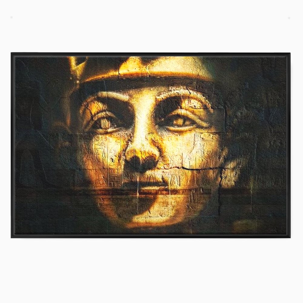 Leinwandbilder Premium, LuxCanva® O1051, Der ewige Tutanchamun, Pharao, Blick, Ägypten, Antike, Antike, Gesicht, Nil, Götter, Götter, Hieroglyphen, Geschichte, Mysterium, Mythologie, Königtum, Heilig, Symbolisch, Büro, Wohnen, Schlafzimmer