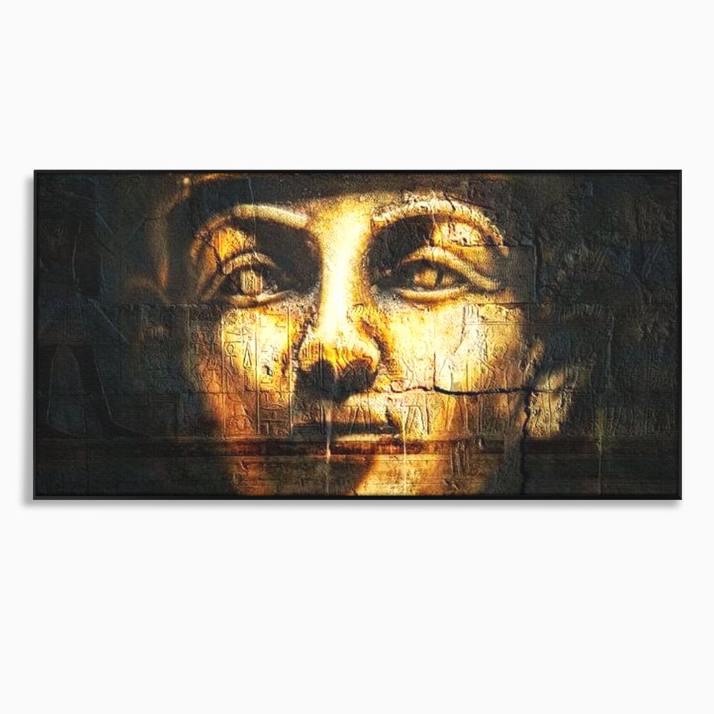Leinwandbilder Premium, LuxCanva® O1051, Der ewige Tutanchamun, Pharao, Blick, Ägypten, Antike, Antike, Gesicht, Nil, Götter, Götter, Hieroglyphen, Geschichte, Mysterium, Mythologie, Königtum, Heilig, Symbolisch, Büro, Wohnen, Schlafzimmer
