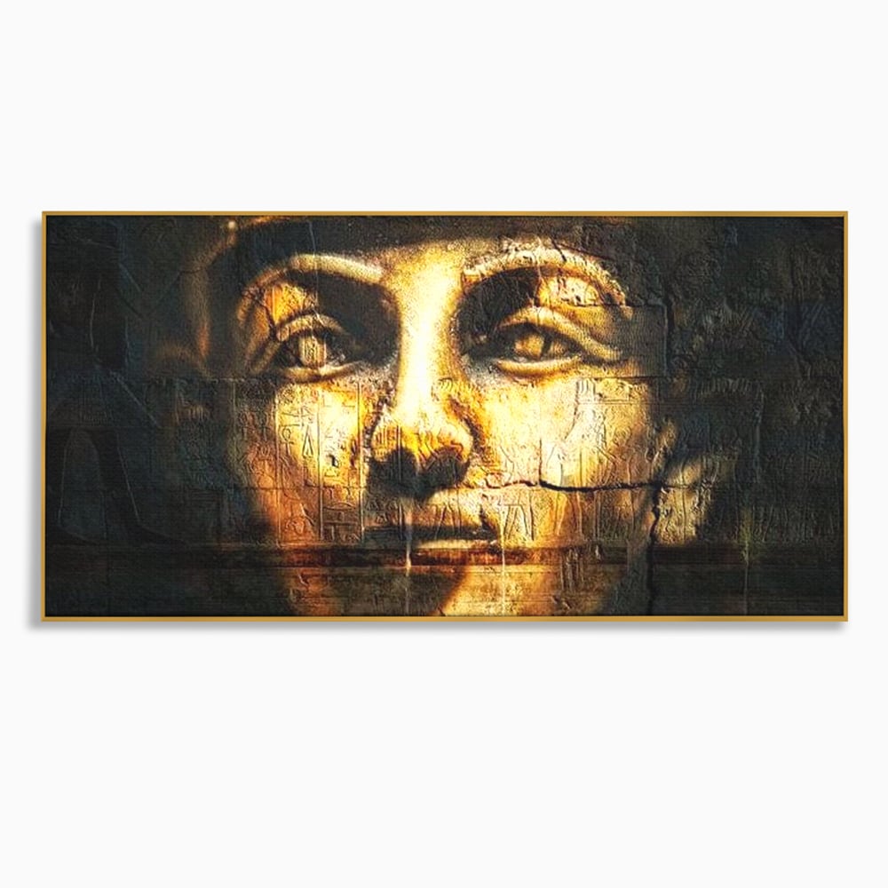 Leinwandbilder Premium, LuxCanva® O1051, Der ewige Tutanchamun, Pharao, Blick, Ägypten, Antike, Antike, Gesicht, Nil, Götter, Götter, Hieroglyphen, Geschichte, Mysterium, Mythologie, Königtum, Heilig, Symbolisch, Büro, Wohnen, Schlafzimmer