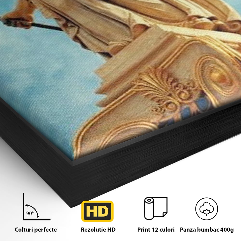 Tablou Canvas Premium, LuxCanva® O1053, Athena, Lumina Greciei, Zeita, Intelepciune, Strajer, Spirit, Acropole, Regina, Simbol, Putere, Divina, Mitologie, Istorie, Protectie, Birou, Living, Dormitor