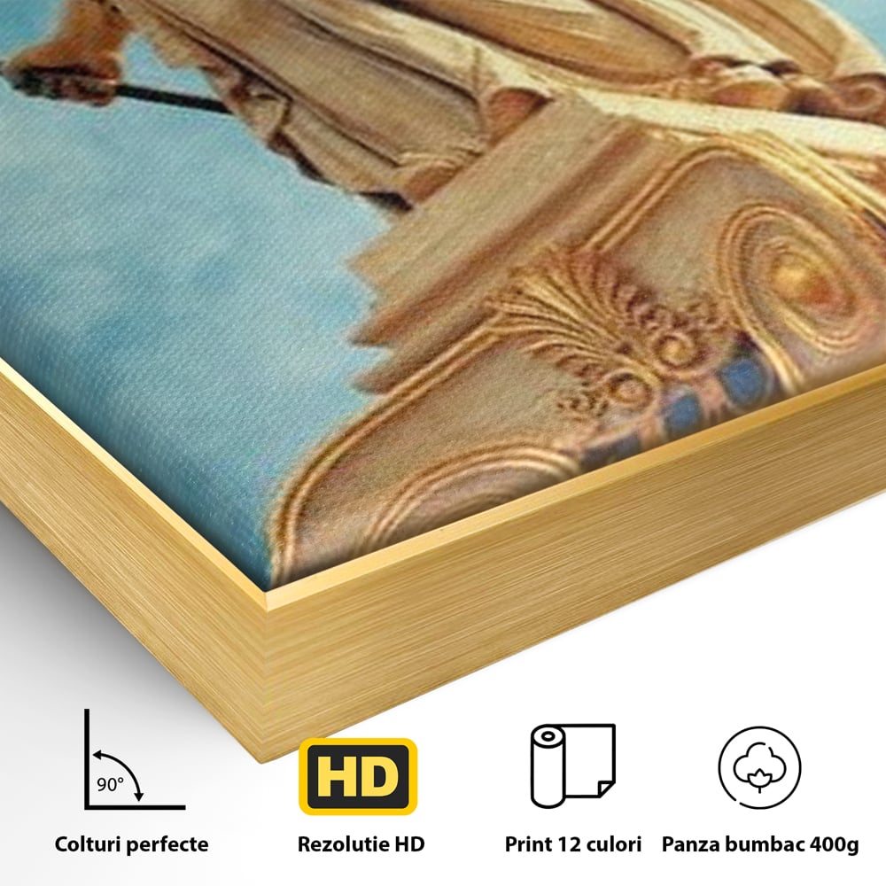 Tablou Canvas Premium, LuxCanva® O1053, Athena, Lumina Greciei, Zeita, Intelepciune, Strajer, Spirit, Acropole, Regina, Simbol, Putere, Divina, Mitologie, Istorie, Protectie, Birou, Living, Dormitor