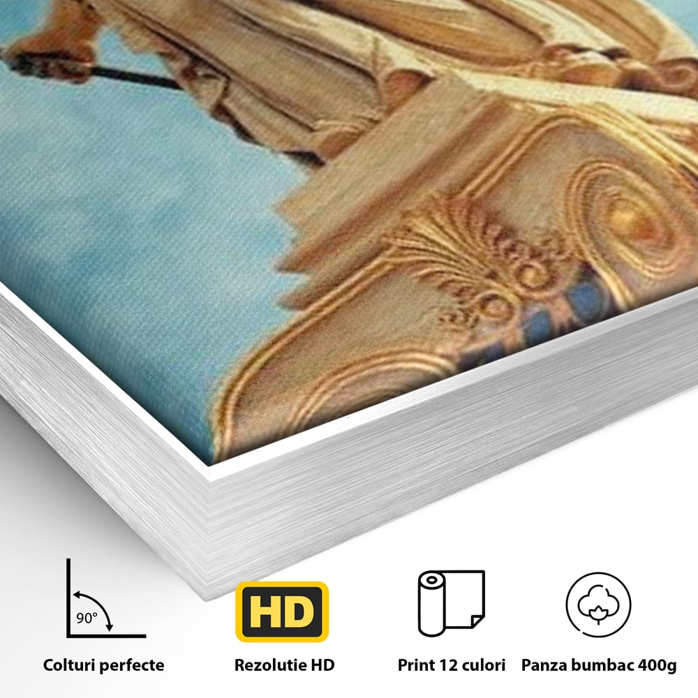 Tablou Canvas Premium, LuxCanva® O1053, Athena, Lumina Greciei, Zeita, Intelepciune, Strajer, Spirit, Acropole, Regina, Simbol, Putere, Divina, Mitologie, Istorie, Protectie, Birou, Living, Dormitor