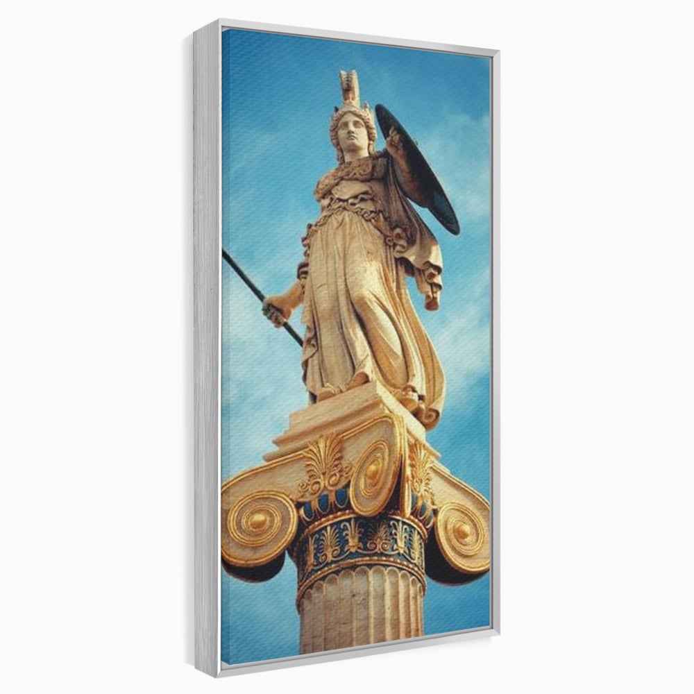 Tablou Canvas Premium, LuxCanva® O1053, Athena, Lumina Greciei, Zeita, Intelepciune, Strajer, Spirit, Acropole, Regina, Simbol, Putere, Divina, Mitologie, Istorie, Protectie, Birou, Living, Dormitor