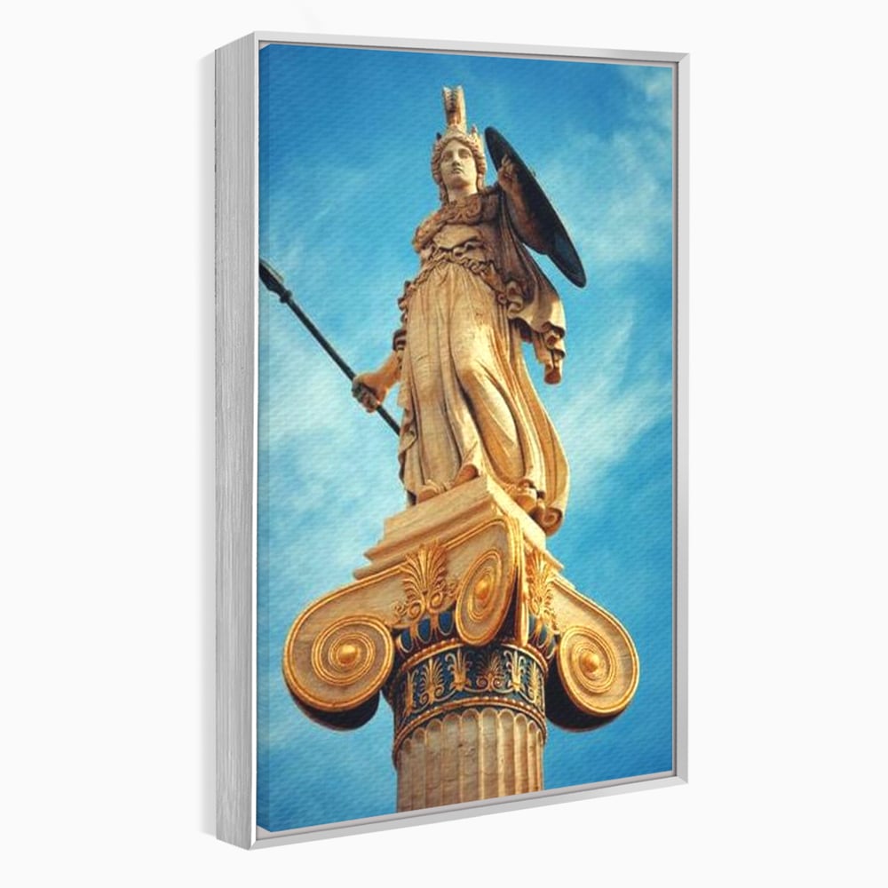 Tablou Canvas Premium, LuxCanva® O1053, Athena, Lumina Greciei, Zeita, Intelepciune, Strajer, Spirit, Acropole, Regina, Simbol, Putere, Divina, Mitologie, Istorie, Protectie, Birou, Living, Dormitor