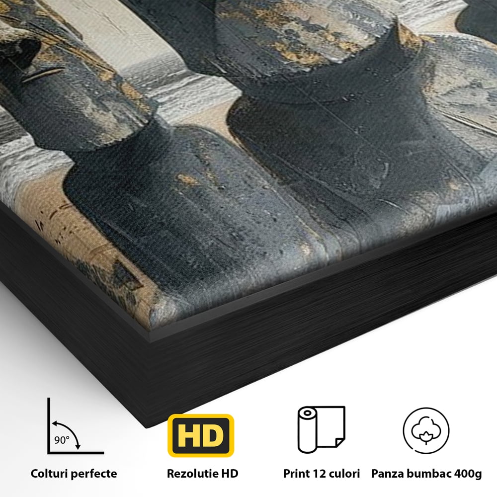 Leinwandbilder Premium, LuxCanva® O1056, Osterinsel Mysterien, Wächter, Wächter, Moai, Moai, Moai, Gesichter, Gesichter, Seiden, Stein, Chile, Zivilisation, verloren, Statuen, Pazifik, Kultur, Büro, Wohnen, Schlafzimmer