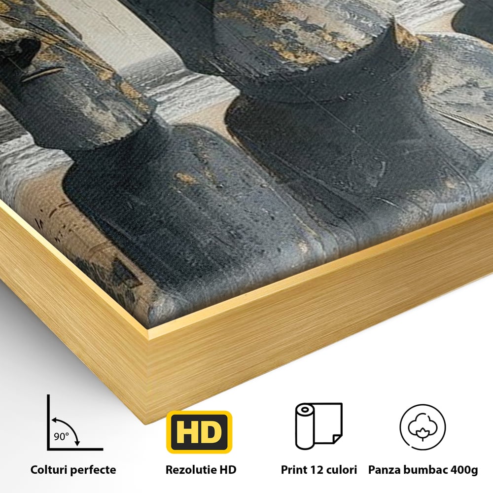 Leinwandbilder Premium, LuxCanva® O1056, Osterinsel Mysterien, Wächter, Wächter, Moai, Moai, Moai, Gesichter, Gesichter, Seiden, Stein, Chile, Zivilisation, verloren, Statuen, Pazifik, Kultur, Büro, Wohnen, Schlafzimmer