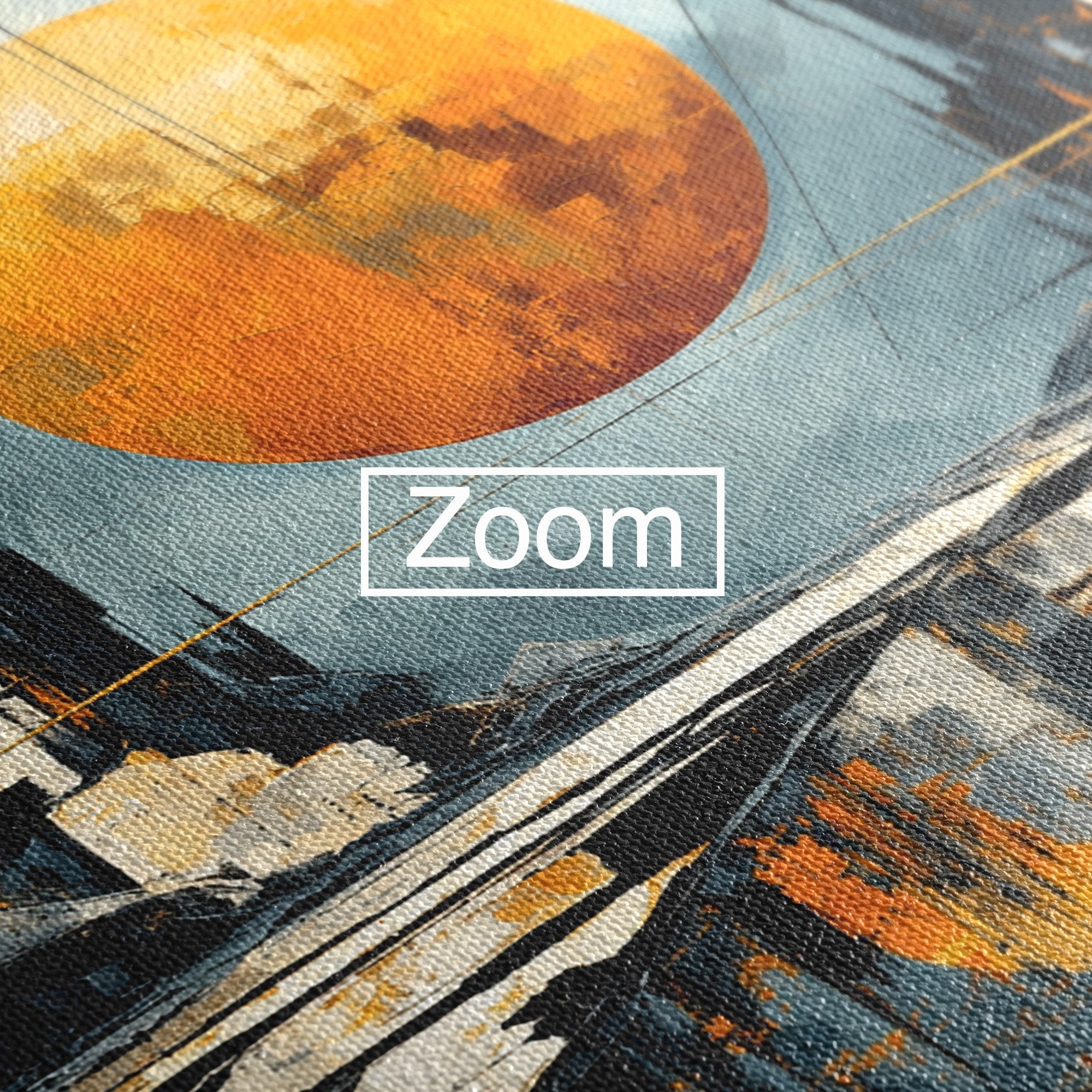 Tablou Canvas Premium LuxCanva® O1068, Orasul Apocaliptic, Oras, Apocaliptic, Peisaj, Futurist, Dormitor, Culori Vibrante