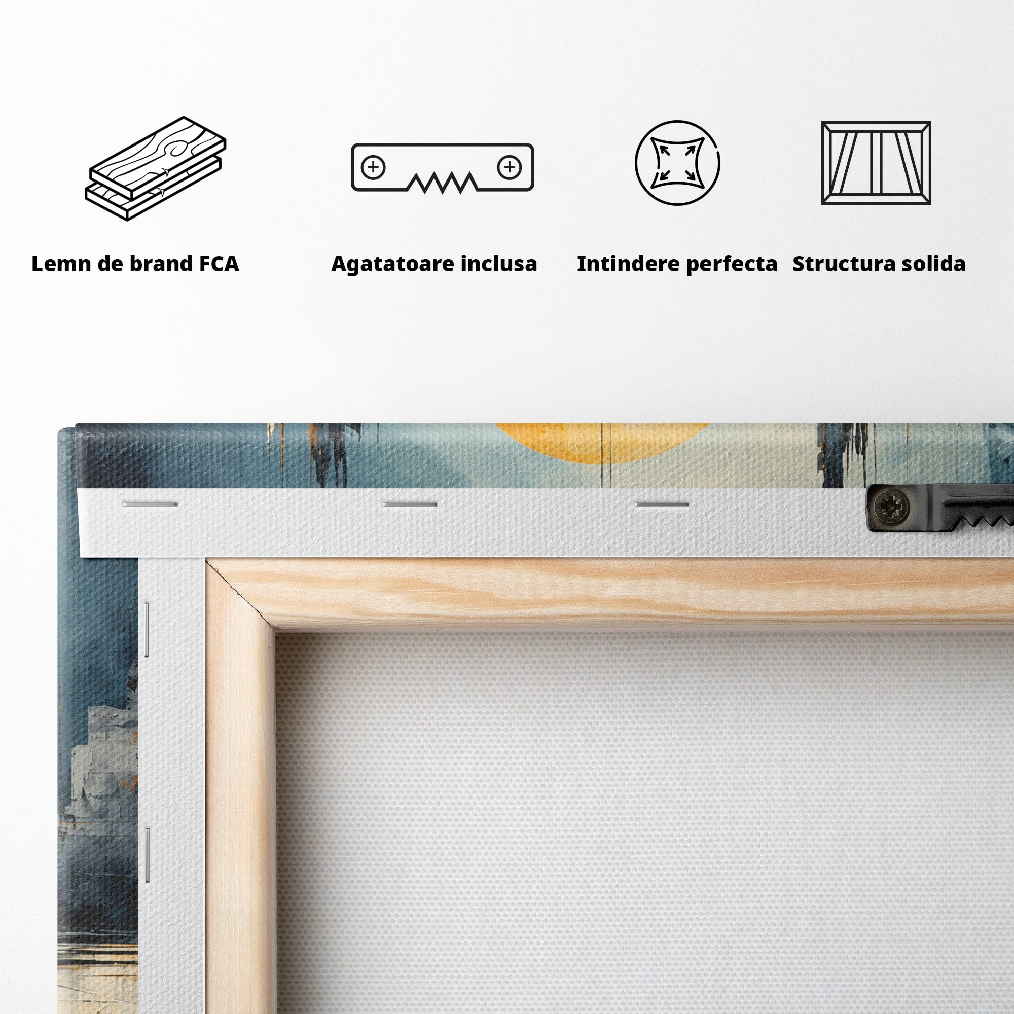 Tablou Canvas Premium LuxCanva® O1068, Orasul Apocaliptic, Oras, Apocaliptic, Peisaj, Futurist, Dormitor, Culori Vibrante