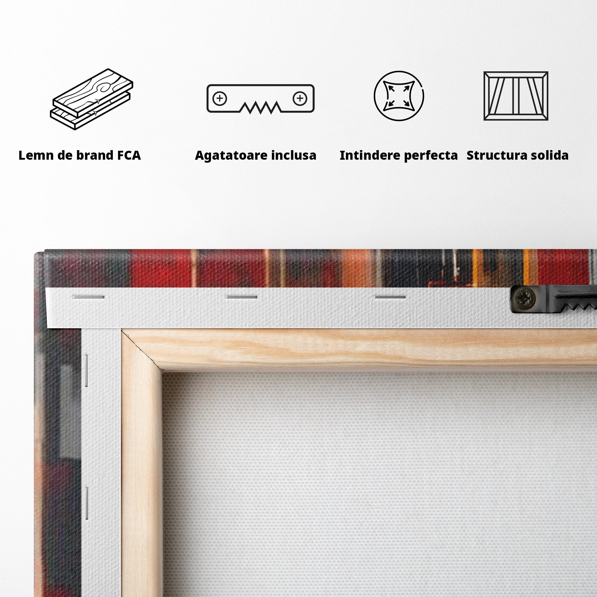 Set 2 Tablouri Canvas Premium LuxCanva® O2-1025, Fragmente de Infinit, Foc, Tacere, Adanc, Ecou, Timp, Destin, Ziduri, Labirint, Ardere, Fracturi, Apus, Umbre, Oras, Geometrii, Birou, Living, Dormitor