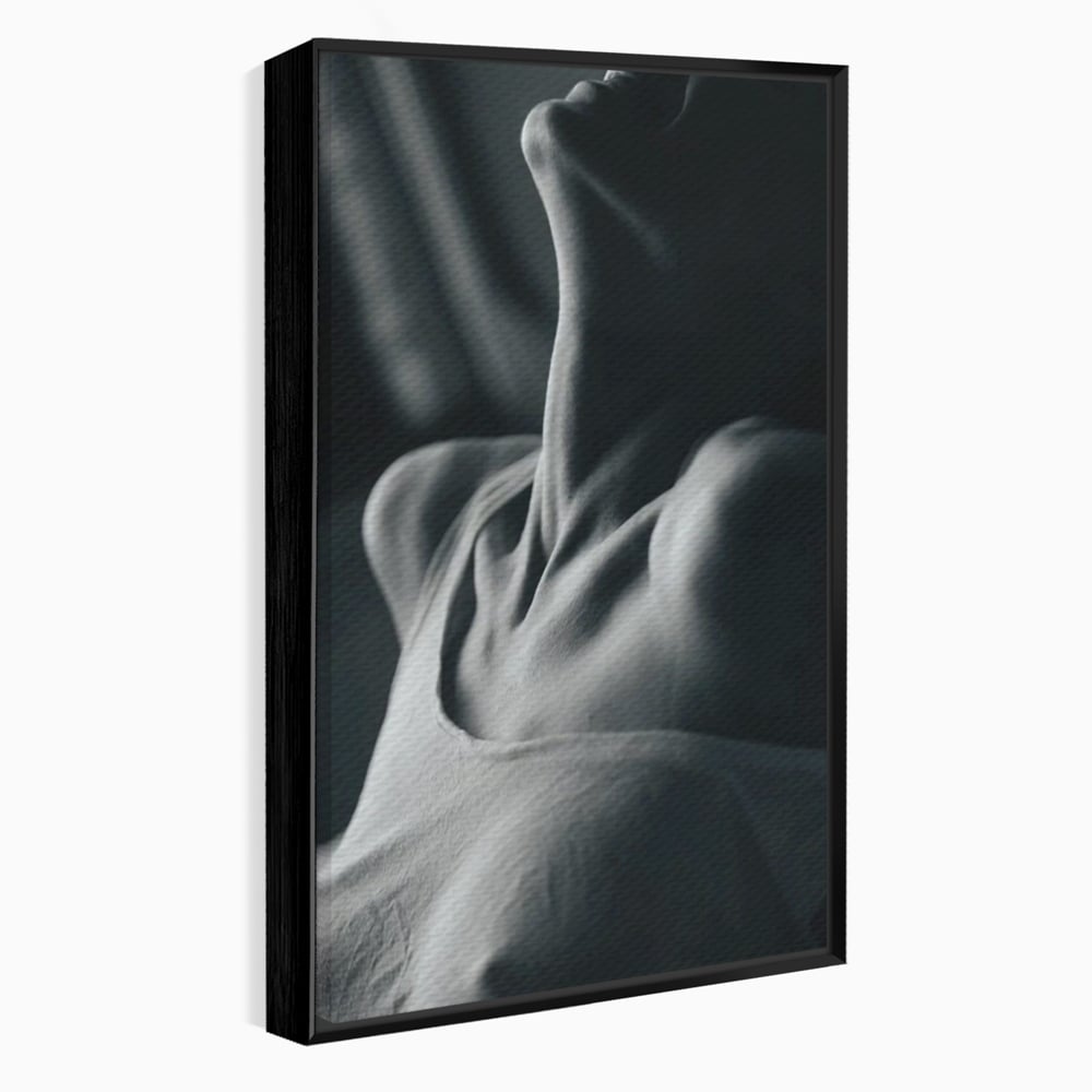 Tablou Canvas Premium, LuxCanva® P1013, Între Relaxare și Ardere, Sexy, Divin, Frumusete, Respiratie, Suspin, Dimineata, Cuplu, Asteptare, Dorinta, Fotografie, Living, Dormitor