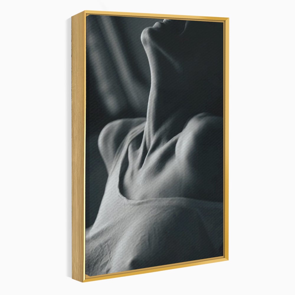 Tablou Canvas Premium, LuxCanva® P1013, Între Relaxare și Ardere, Sexy, Divin, Frumusete, Respiratie, Suspin, Dimineata, Cuplu, Asteptare, Dorinta, Fotografie, Living, Dormitor