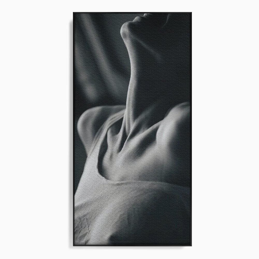 Tablou Canvas Premium, LuxCanva® P1013, Între Relaxare și Ardere, Sexy, Divin, Frumusete, Respiratie, Suspin, Dimineata, Cuplu, Asteptare, Dorinta, Fotografie, Living, Dormitor