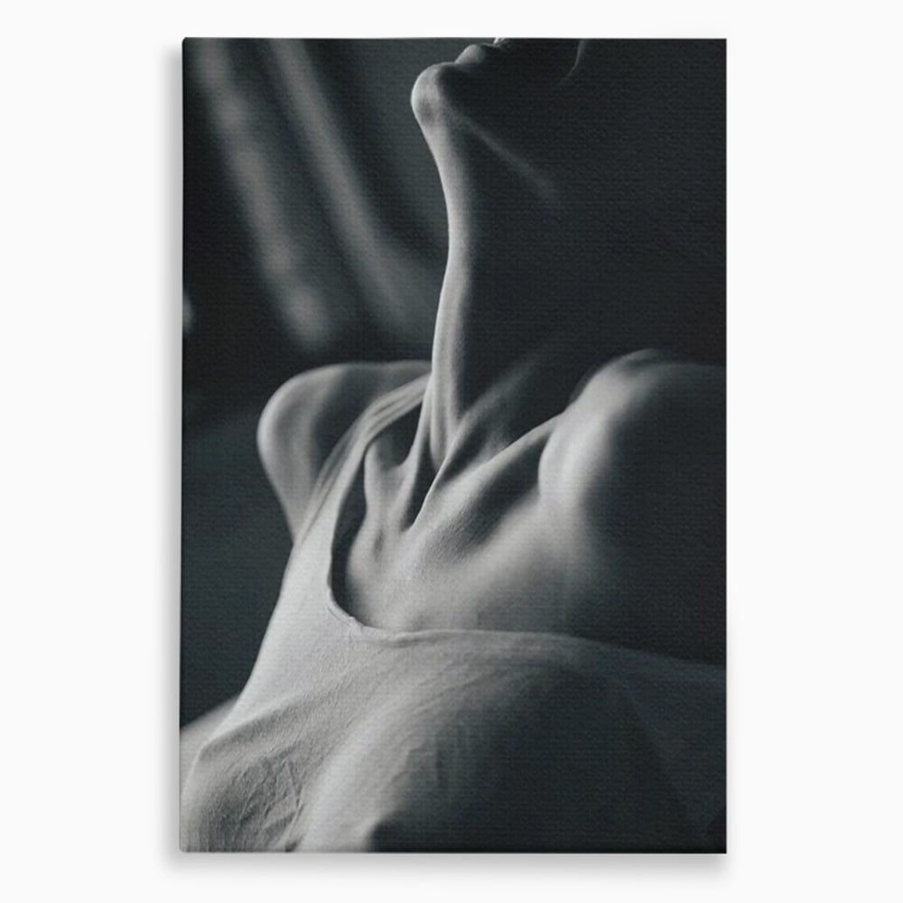 Tablou Canvas Premium, LuxCanva® P1013, Între Relaxare și Ardere, Sexy, Divin, Frumusete, Respiratie, Suspin, Dimineata, Cuplu, Asteptare, Dorinta, Fotografie, Living, Dormitor