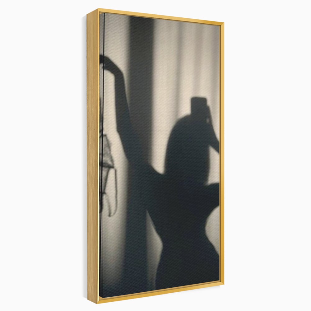 Tablou Canvas Premium, LuxCanva® P1016, Umbra Indrazneata, Silueta, Mister, Intimitate, Femeie, Senzual, Sexy, Alb, Negru, Dormitor, Living