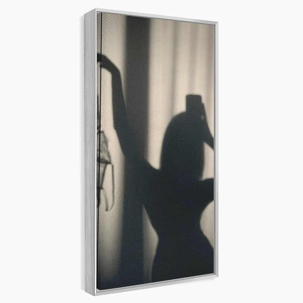 Tablou Canvas Premium, LuxCanva® P1016, Umbra Indrazneata, Silueta, Mister, Intimitate, Femeie, Senzual, Sexy, Alb, Negru, Dormitor, Living