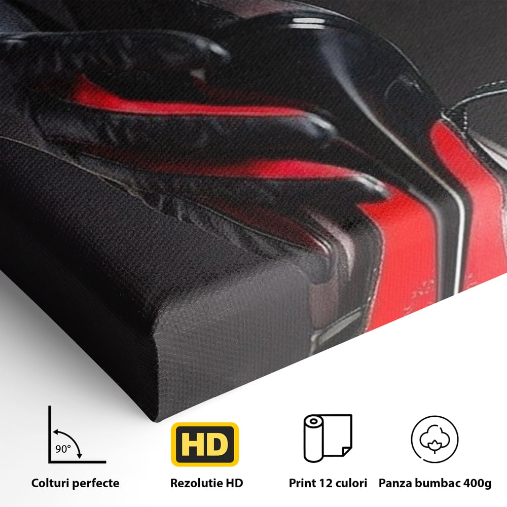 Tablou Canvas Premium, LuxCanva® P1026, Control pe Toc Inalt, Picior, Dresuri, Manusi, Tentatie, Sexy, Dorinta, Toc, Pantof, Feminitate, Dormitor, Living