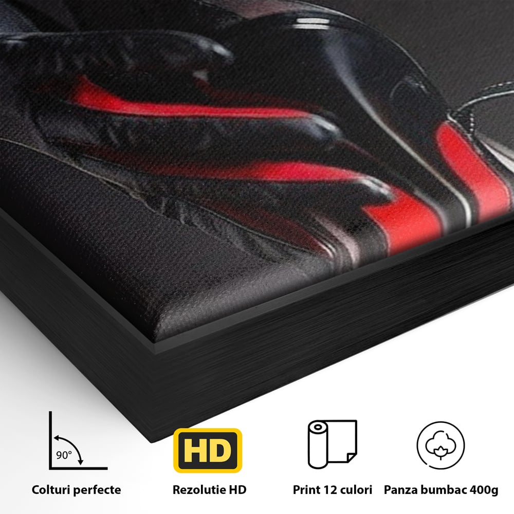 Tablou Canvas Premium, LuxCanva® P1026, Control pe Toc Inalt, Picior, Dresuri, Manusi, Tentatie, Sexy, Dorinta, Toc, Pantof, Feminitate, Dormitor, Living