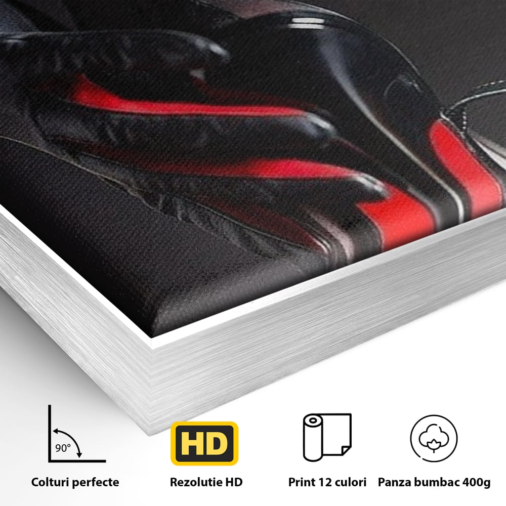 Tablou Canvas Premium, LuxCanva® P1026, Control pe Toc Inalt, Picior, Dresuri, Manusi, Tentatie, Sexy, Dorinta, Toc, Pantof, Feminitate, Dormitor, Living