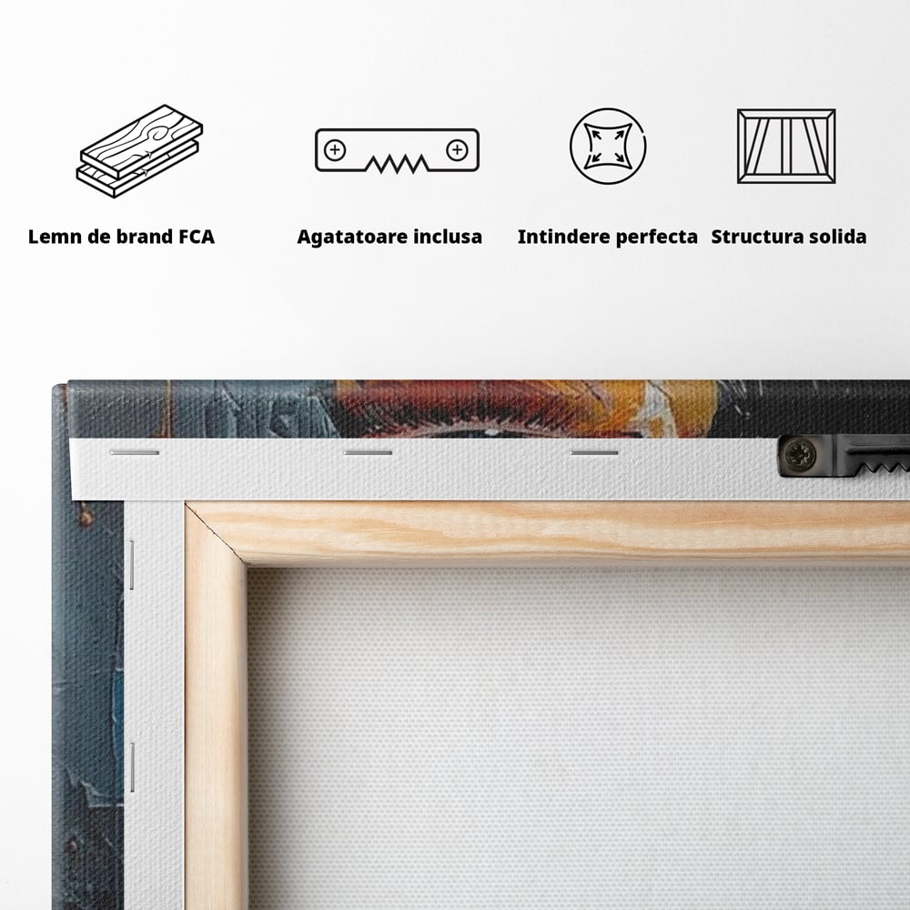Tablou Canvas Premium, LuxCanva® P1029, Franturi de Dorinta, Privire, Misterios, Ochi, Albastru, Frumusete, Femeie, Magnetism, Dormitor, Living
