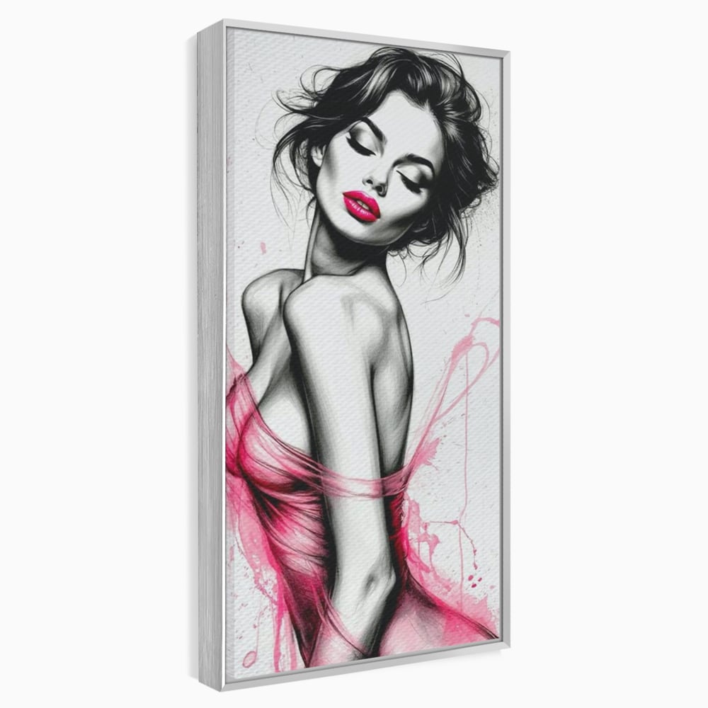 Tablou Canvas Premium, LuxCanva® P1030, Dansul Seductiei, Sexy, Trup, Femeie, Contur, Senzual, Pasiune, Dorinta, Frumusete, Magnetism, Dormitor, Living