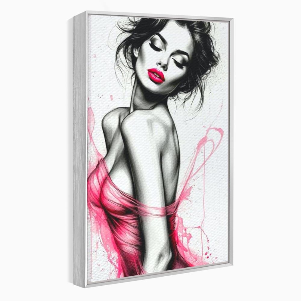 Tablou Canvas Premium, LuxCanva® P1030, Dansul Seductiei, Sexy, Trup, Femeie, Contur, Senzual, Pasiune, Dorinta, Frumusete, Magnetism, Dormitor, Living