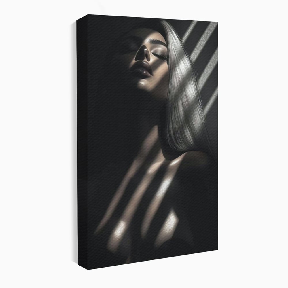 Tablou Canvas Premium, LuxCanva® P1031, Euforia Trupului, Feminitate, Seductie, Umbra, Lumina, Silueta, Sexy, Atractie, Dorinta, Dormitor, Living