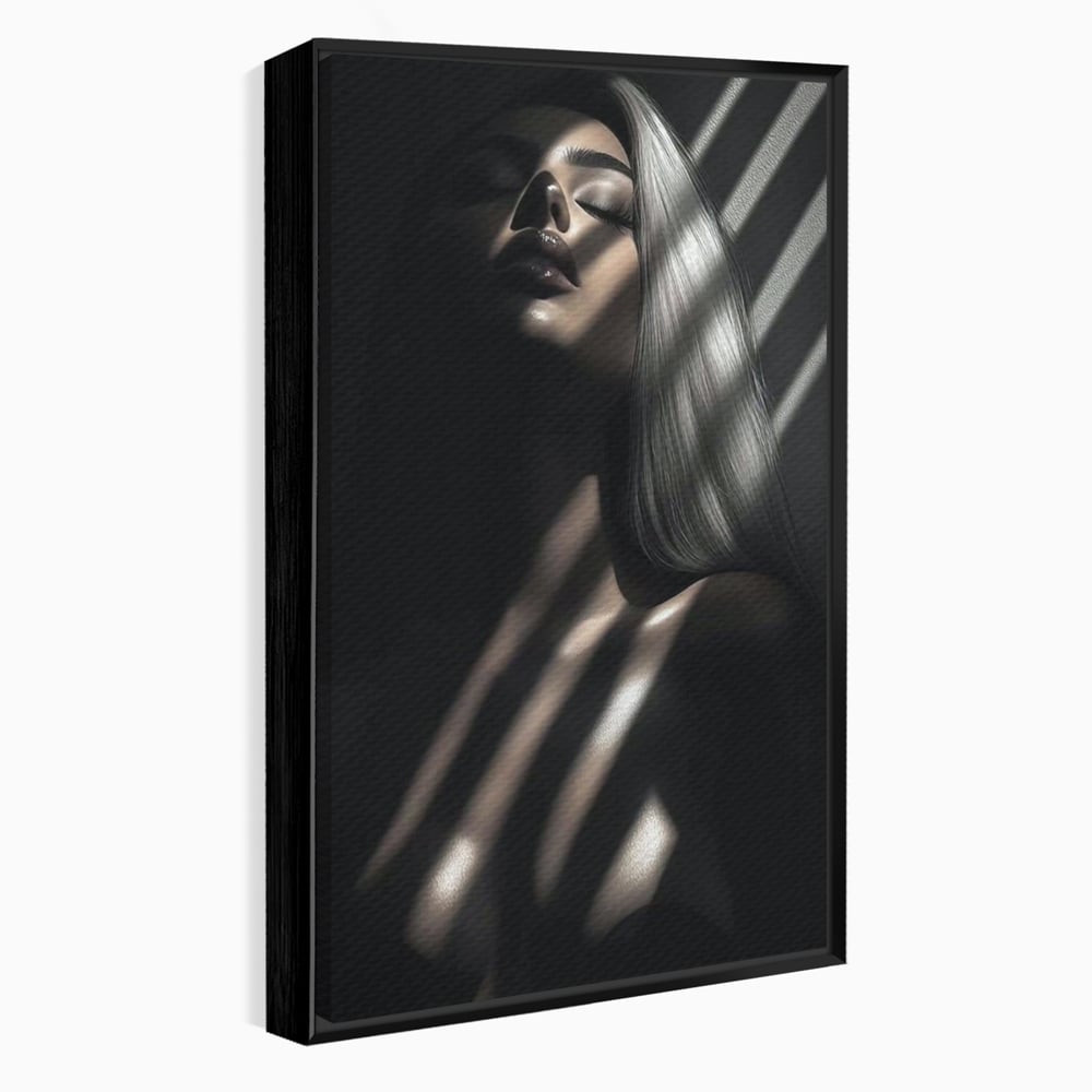 Tablou Canvas Premium, LuxCanva® P1031, Euforia Trupului, Feminitate, Seductie, Umbra, Lumina, Silueta, Sexy, Atractie, Dorinta, Dormitor, Living