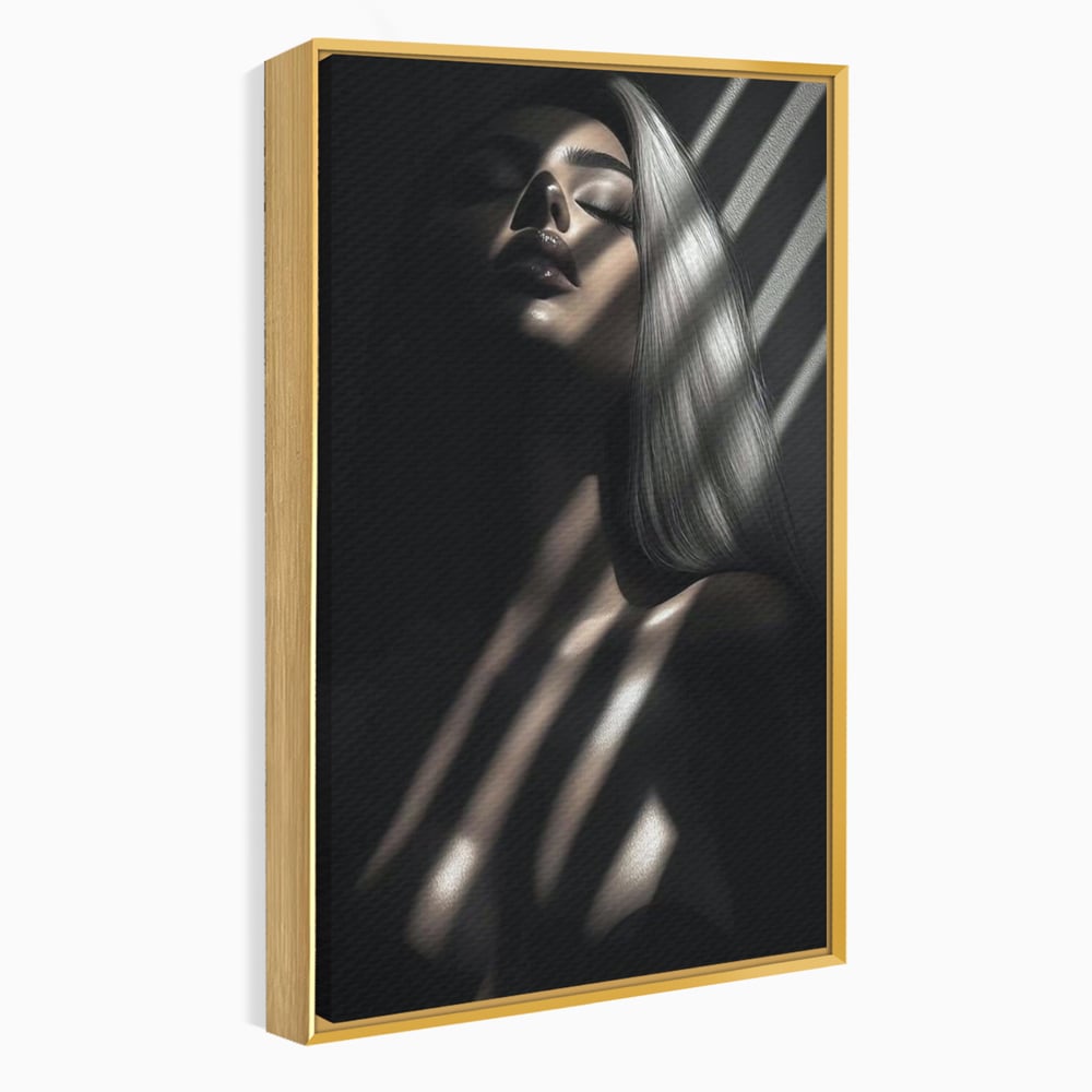 Tablou Canvas Premium, LuxCanva® P1031, Euforia Trupului, Feminitate, Seductie, Umbra, Lumina, Silueta, Sexy, Atractie, Dorinta, Dormitor, Living