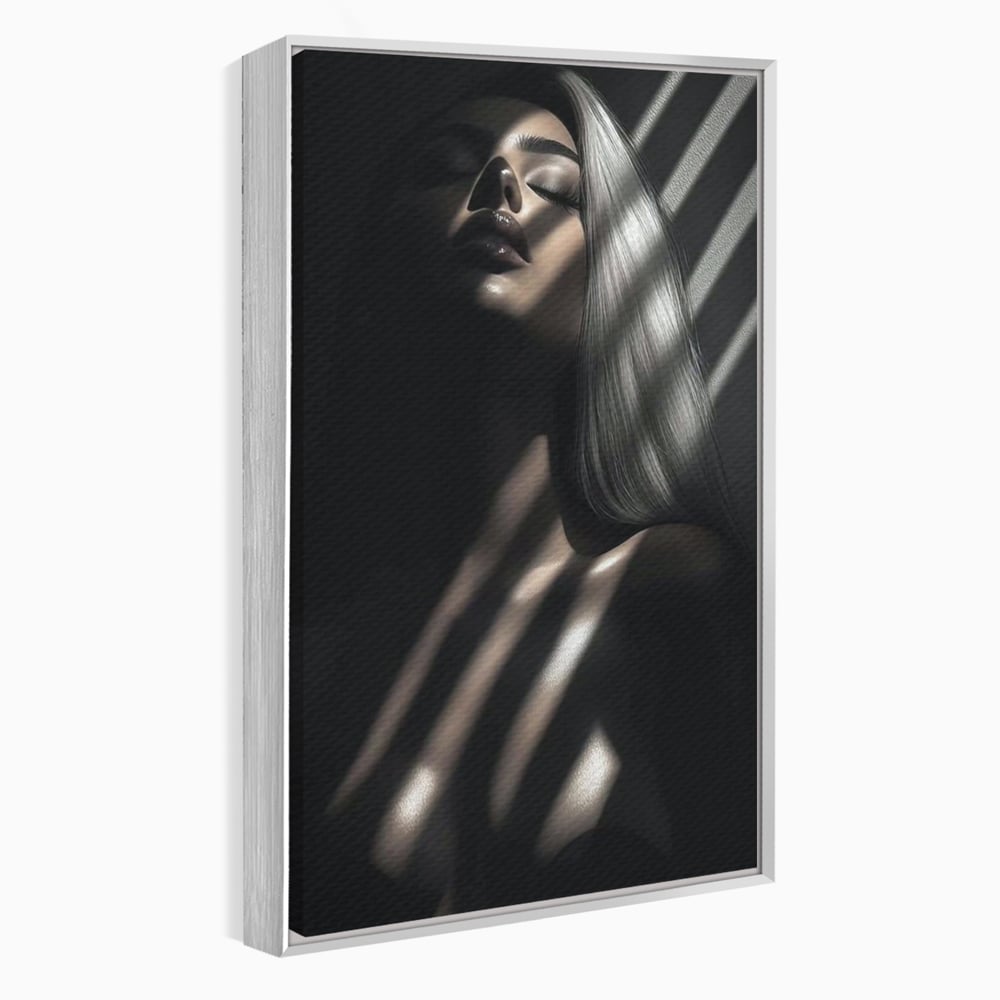Tablou Canvas Premium, LuxCanva® P1031, Euforia Trupului, Feminitate, Seductie, Umbra, Lumina, Silueta, Sexy, Atractie, Dorinta, Dormitor, Living