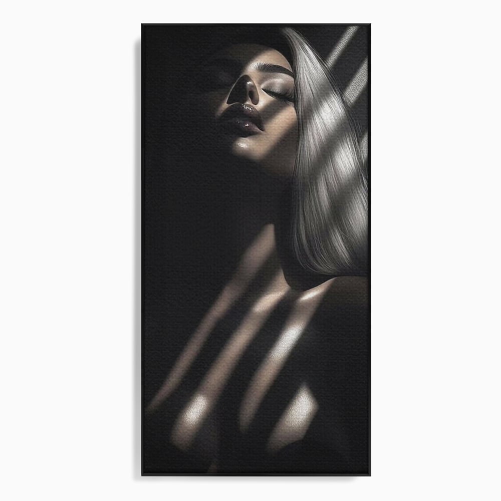 Tablou Canvas Premium, LuxCanva® P1031, Euforia Trupului, Feminitate, Seductie, Umbra, Lumina, Silueta, Sexy, Atractie, Dorinta, Dormitor, Living