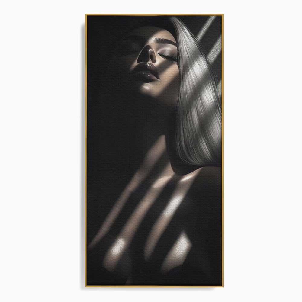 Tablou Canvas Premium, LuxCanva® P1031, Euforia Trupului, Feminitate, Seductie, Umbra, Lumina, Silueta, Sexy, Atractie, Dorinta, Dormitor, Living