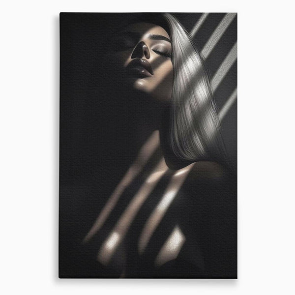 Tablou Canvas Premium, LuxCanva® P1031, Euforia Trupului, Feminitate, Seductie, Umbra, Lumina, Silueta, Sexy, Atractie, Dorinta, Dormitor, Living