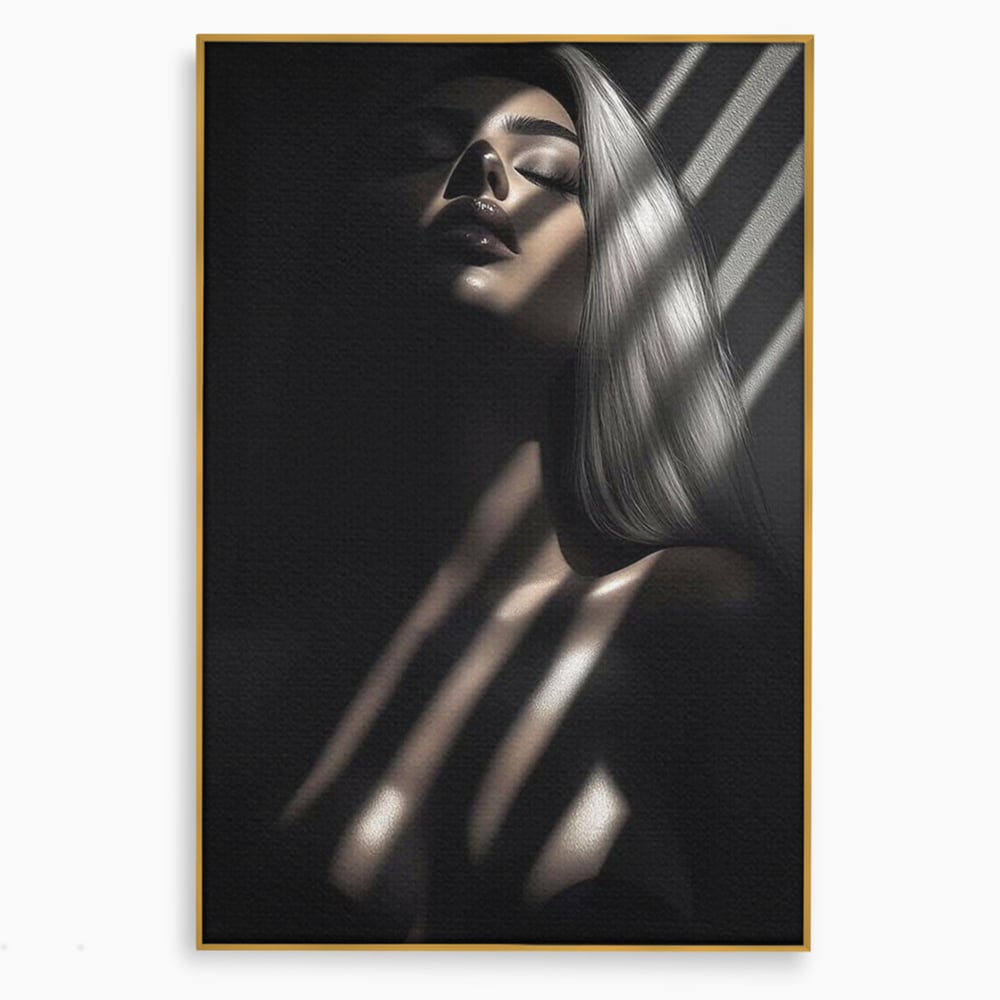 Tablou Canvas Premium, LuxCanva® P1031, Euforia Trupului, Feminitate, Seductie, Umbra, Lumina, Silueta, Sexy, Atractie, Dorinta, Dormitor, Living
