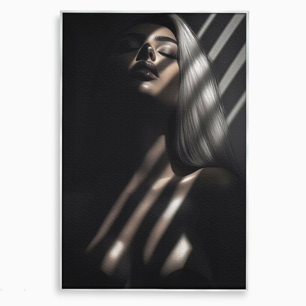 Tablou Canvas Premium, LuxCanva® P1031, Euforia Trupului, Feminitate, Seductie, Umbra, Lumina, Silueta, Sexy, Atractie, Dorinta, Dormitor, Living